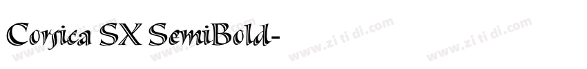 Corsica SX SemiBold字体转换